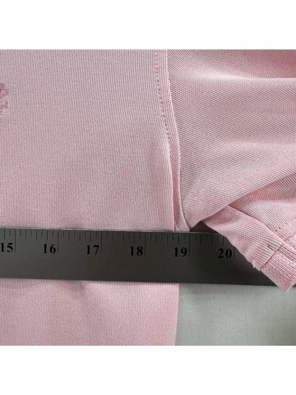 Izod Advantage Polo Shirt Mens S Embroidered Logo Short Sleeve Pique Light Pink - Picture 3 of 9